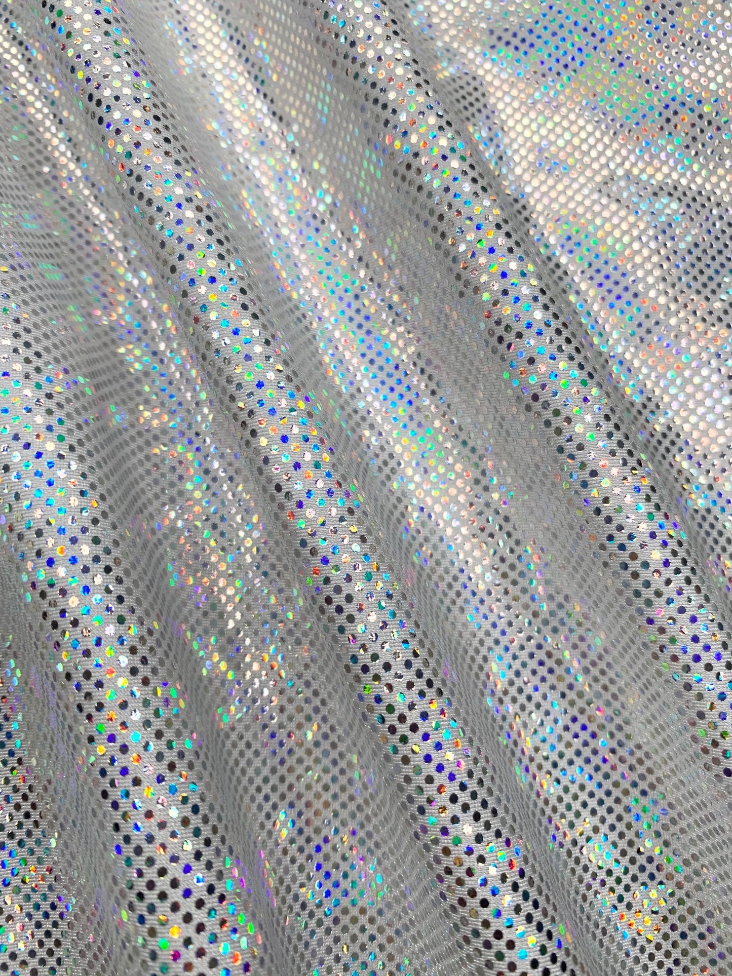 Silver/White Shattered Glass