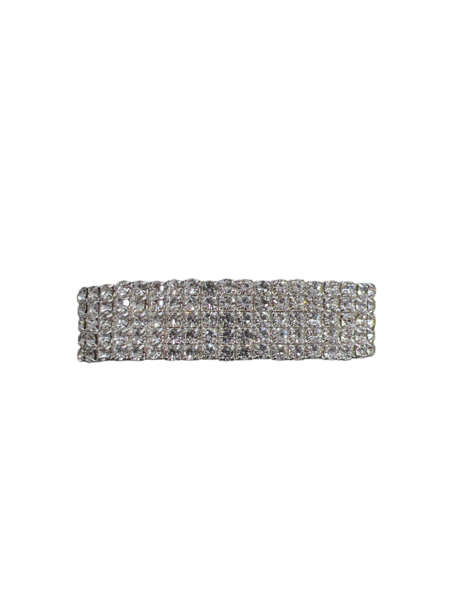 5 row rhinestone stretch bracelet