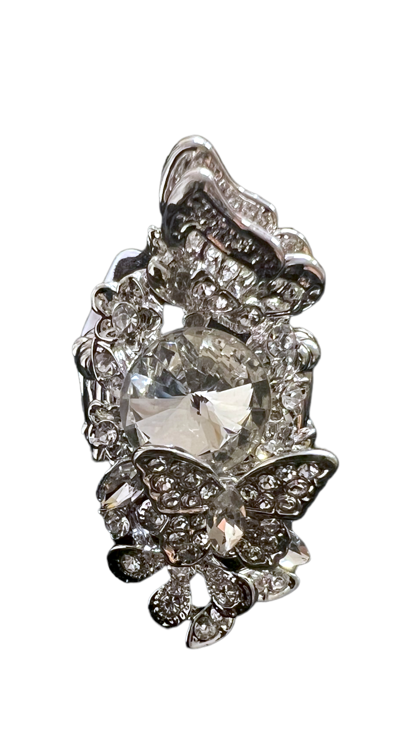 Crystal Butterfly Ring