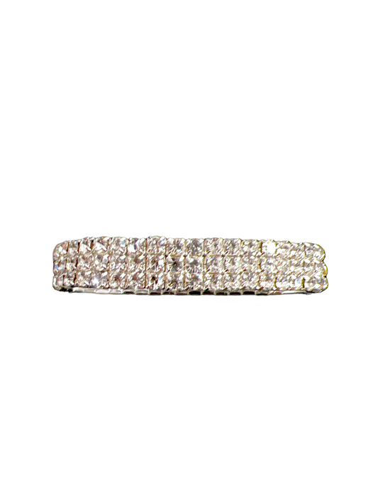 3 Row clear stretch bracelet